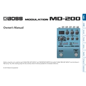 Boss MD-200 manual cover