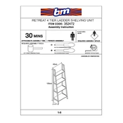 Retreat B&M 4 Tier Ladder Shelving Unit 352472 manual cover