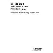 Mitsubishi Electric MELSERVOJ2A manual cover