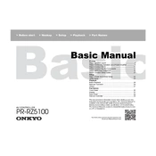 Onkyo PR RZ5100 manual cover