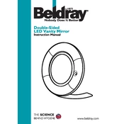 Beldray LA036094 Double-Sided LED Vanity Mirror manual cover