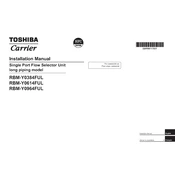 Carrier Toshiba RBM-Y0964FUL manual cover