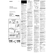 Sony ICF-C414 manual cover