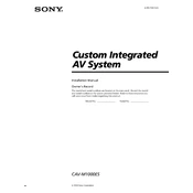 Sony CAV-M1000ES manual cover