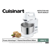 Cuisinart HSM-70 manual cover