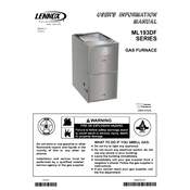 Lennox ML193DF manual cover