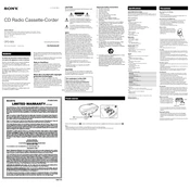 Sony CFD-S05 manual cover