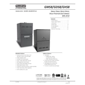 Goodman GDS8 manual cover