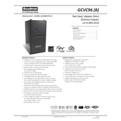 Goodman GCVC96 manual cover