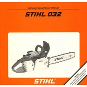 Stihl 032 manual cover