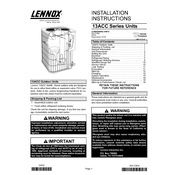 Lennox 13ACC manual cover