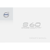 Volvo S60 2018 Cross Country manual cover