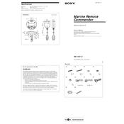 Sony RM-XM10 manual cover