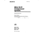 Sony MHC-F50 manual cover