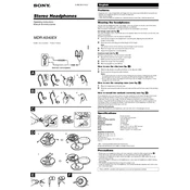 Sony MDR-AS40EX manual cover