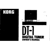 KORG DT-1 manual cover