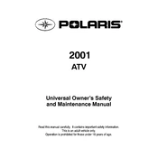 Polaris 2001 ATV Universal manual cover