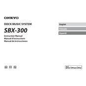 Onkyo SBX-300 manual cover