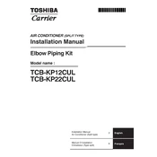 Carrier Toshiba TCB-KP12CUL manual cover