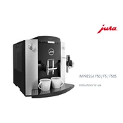 Jura Impressa F50 F5 F505 Coffee Machine manual cover