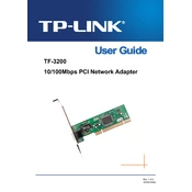 tp-link TF-3200 manual cover