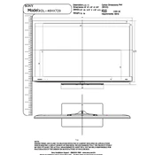 Sony KDL-46HX729 manual cover