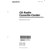 Sony CFD-V20 manual cover