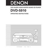 Denon DVD-5910 manual cover