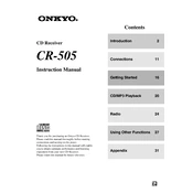 Onkyo CR 505 manual cover