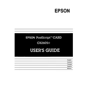 Epson C82605 manual cover