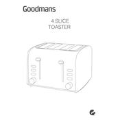 Goodmans B&M 4 Slice Toaster 356865 356866 359434 371132 manual cover