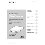 Sony HDPS L1 manual cover