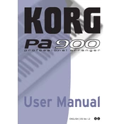 KORG Pa900 MUSIKANT manual cover