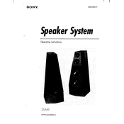 Sony SS M9 manual cover