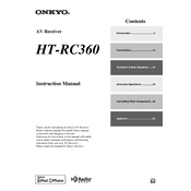 Onkyo HT RC360 manual cover