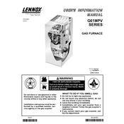 Lennox G61MPV manual cover