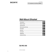 Sony SU-WL100 manual cover