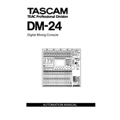 Tascam DM-24 manual cover