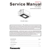 Panasonic FV-0511VHL1 manual cover