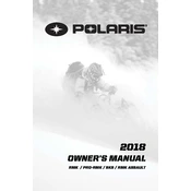 Polaris 600 Pro RMK, 800 Pro manual cover