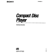 Sony CDP-X777ES manual cover