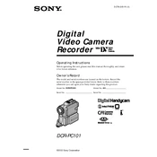 Sony DCR-PC101 manual cover