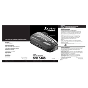 Cobra SPX 5400 manual cover