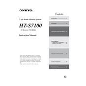 Onkyo HT S7100 manual cover