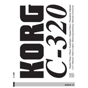 KORG C-320 manual cover