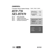 Onkyo HTP-770, SKS-HT870 manual cover