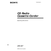 Sony CFD-S47 manual cover