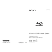 Sony BDV-IS1000 manual cover