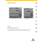 Behringer XENYX QX1622USB manual cover