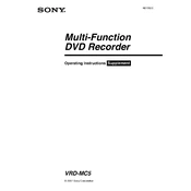 Sony VRD MC5 manual cover